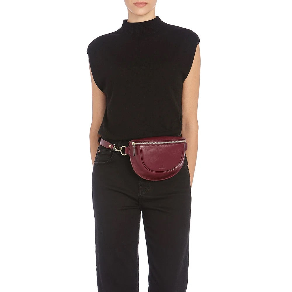 Oliveta Leather Belt Bag