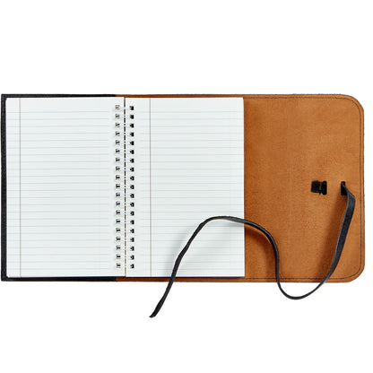Leather-Wrapped Refillable Custom Journal - 7"