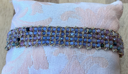 Muamara Jaipur Pink Tourmaline/Tanzanite Bracelet