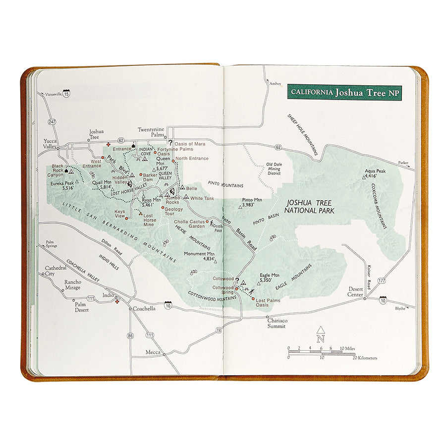 National Parks Pocket Atlas - Leather Bound