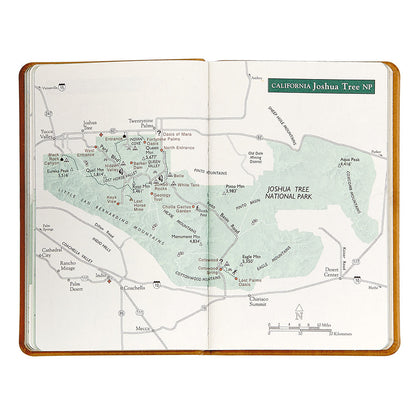 National Parks Pocket Atlas - Leather Bound