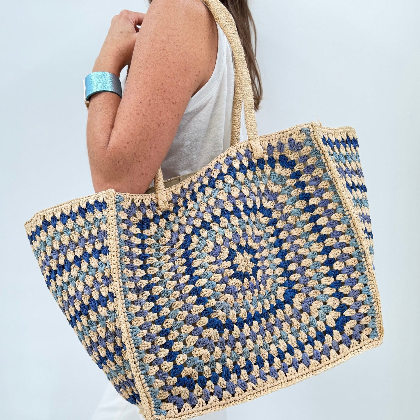 Camilla Raffia Tote