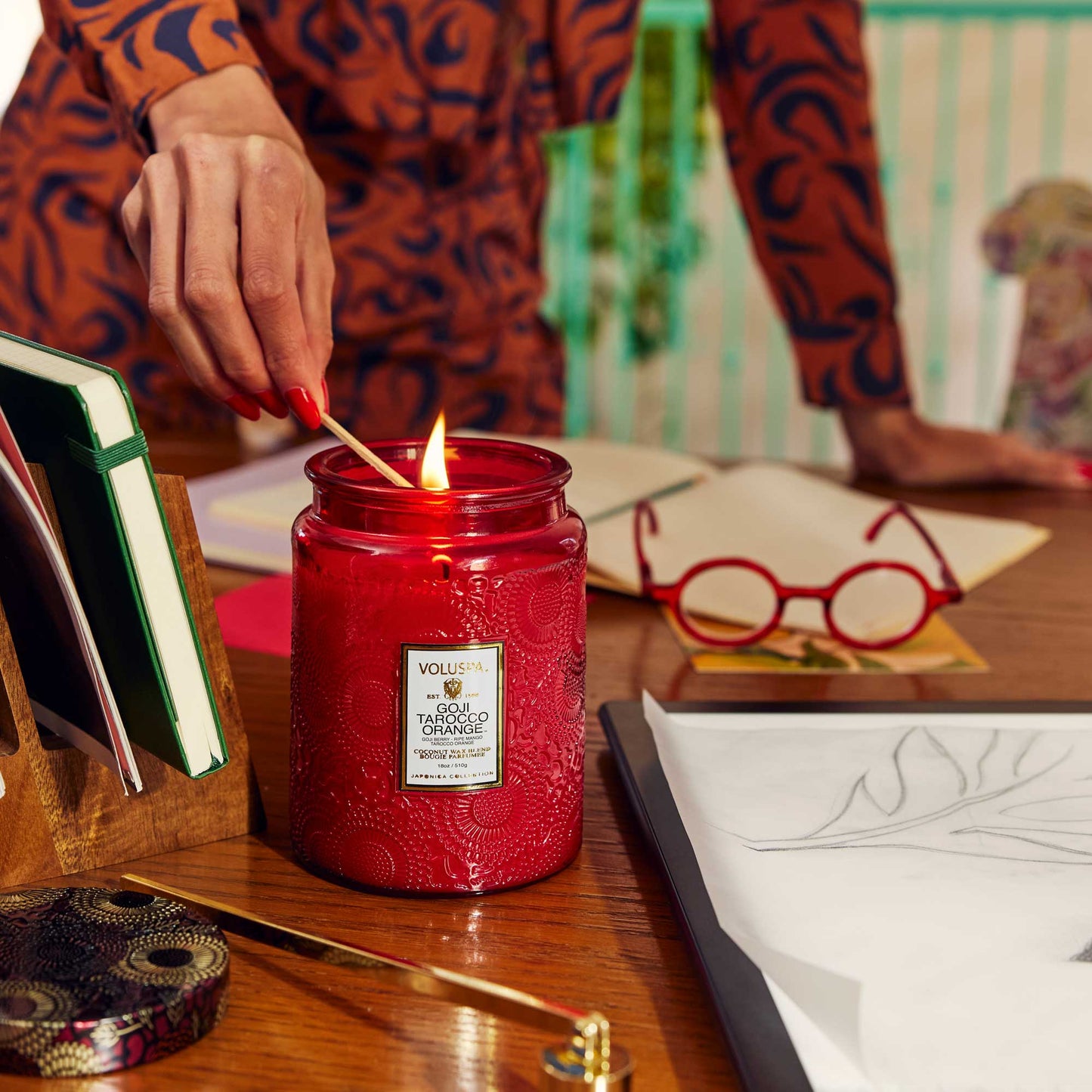 Goji Tarocco Orange 18oz Large Jar Candle