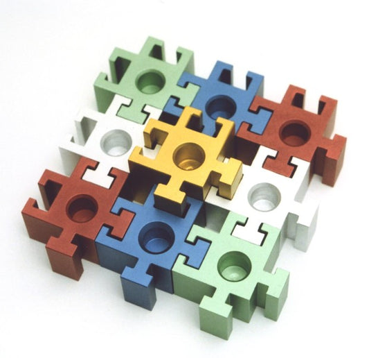 Square Puzzle Menorah