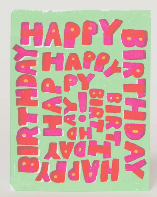 Happy Birthday Spiral Card