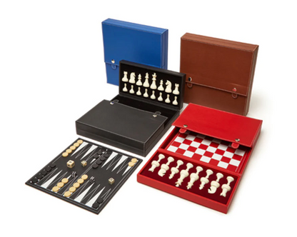 Personalized Backgammon + Chess Game Set