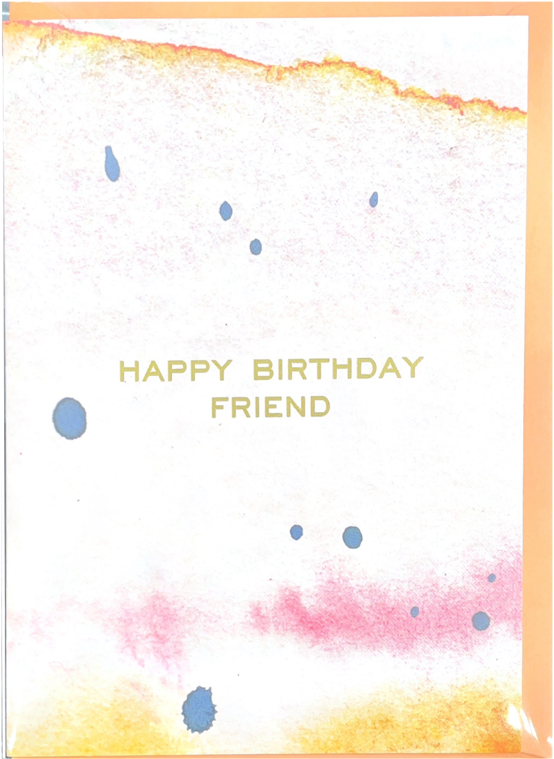 Happy Birthday, Friend! Watercolor Card