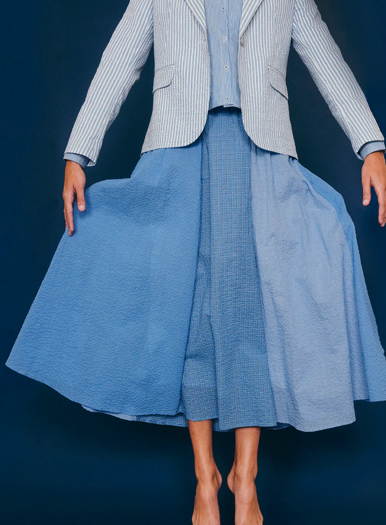 Lulu Mixed Plaids Skirt