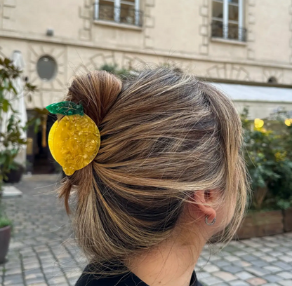 Hand-Painted Lemon Clip