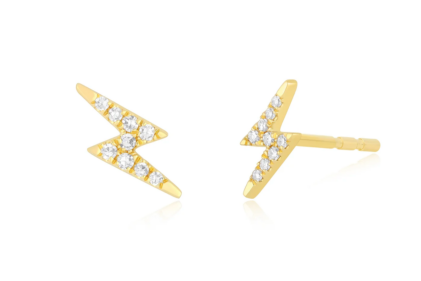Diamond Lightning Bolt Earrings