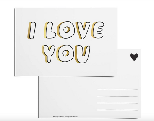 I LOVE YOU Postcards