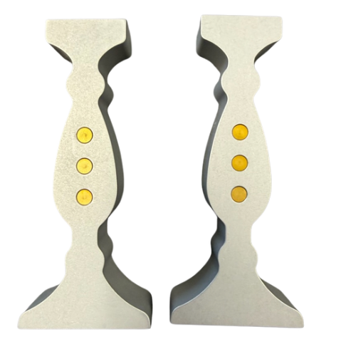 Modern Moshe Candlesticks