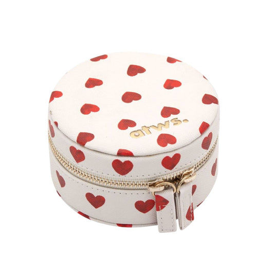 Red Hearts Jewelry Box