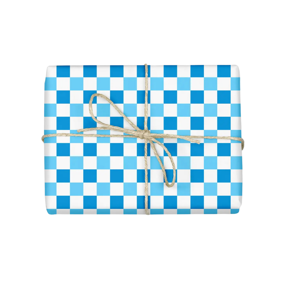 Holiday Checkerboard Gift Wrap