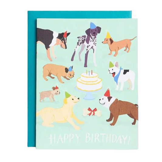 Dog Birthday Party Card