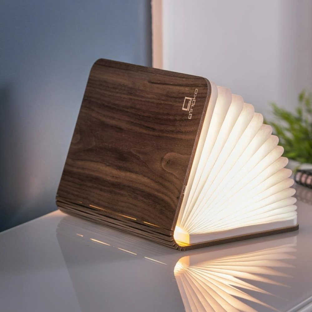 Natural Wood Smart Book Light