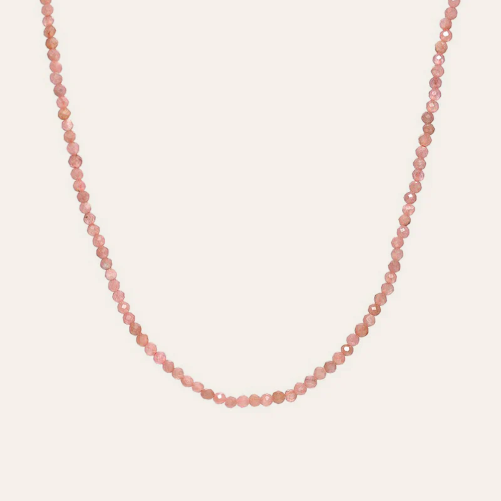 Jilly Beaded Diamond Initial Necklace ZL