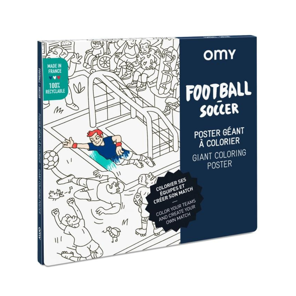 Soccer Giant Coloring Poster