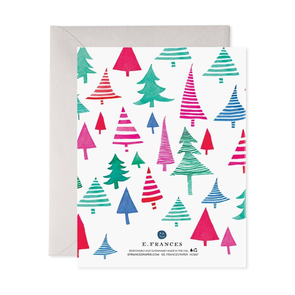 Dancing Trees Christmas Greeting Cards (Set of 6)