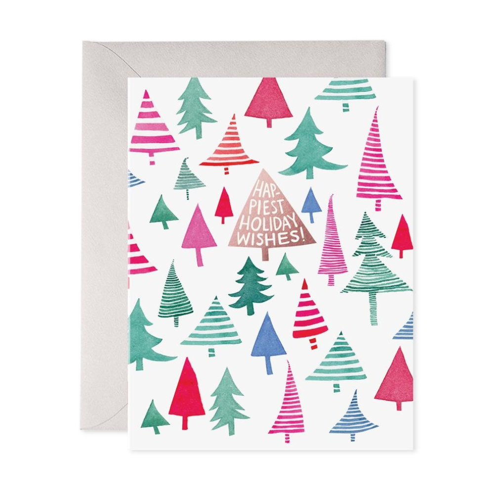 Dancing Trees Christmas Greeting Cards (Set of 6)