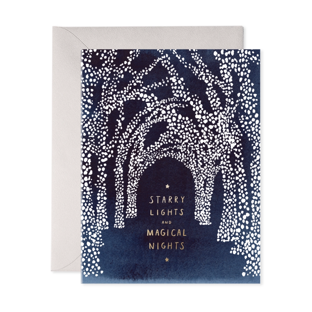 Starry Lights Christmas Hanukkah Card (Boxed Set of 6)