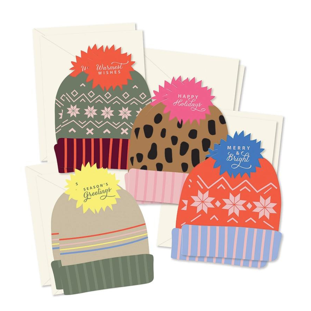 Holiday Stocking Hats Greeting Card Boxed Set