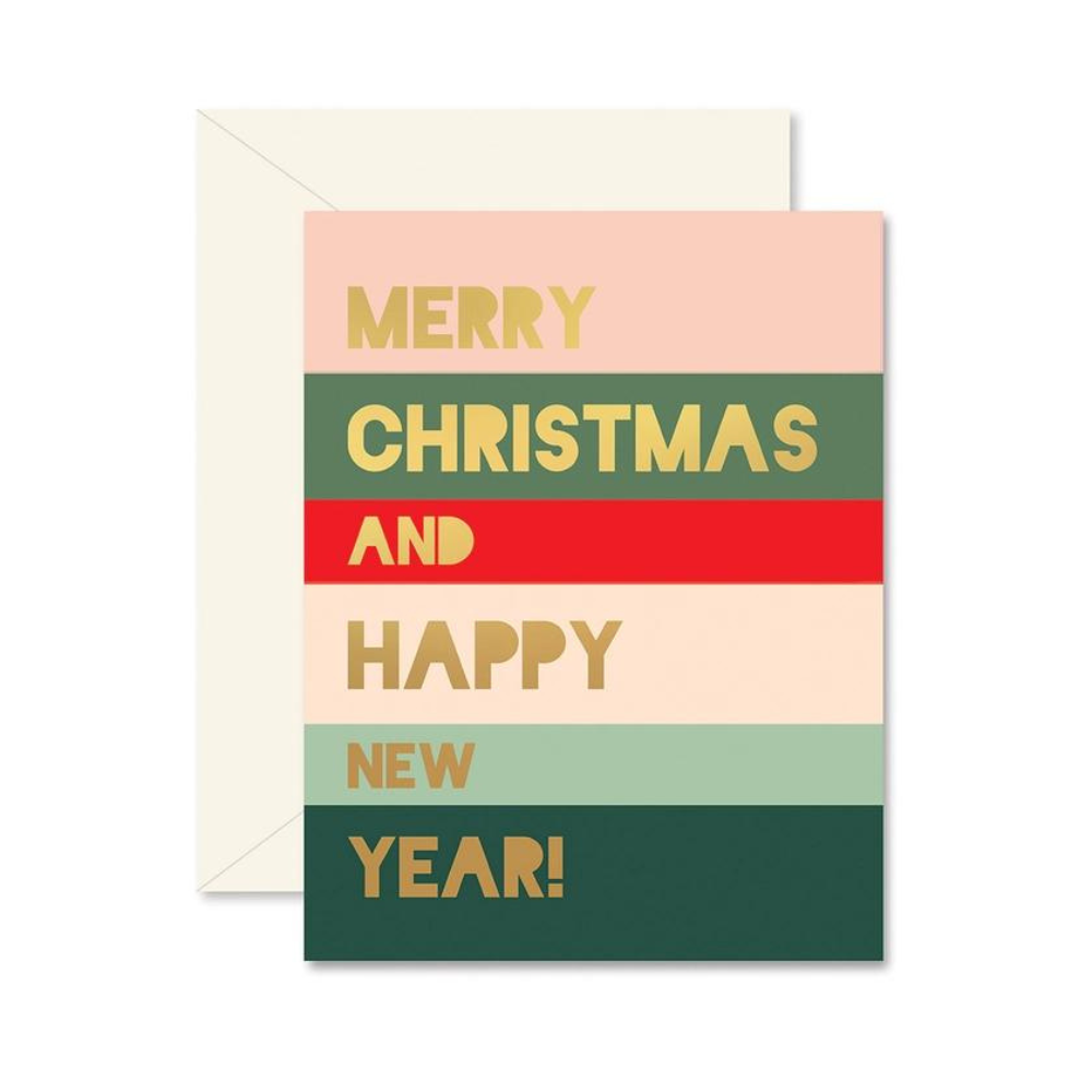 Holiday Colorblock Christmas Greeting Card Boxed Set