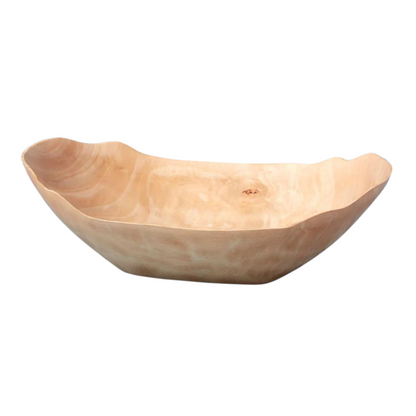 Kiln Mango Wood Petal Bowl