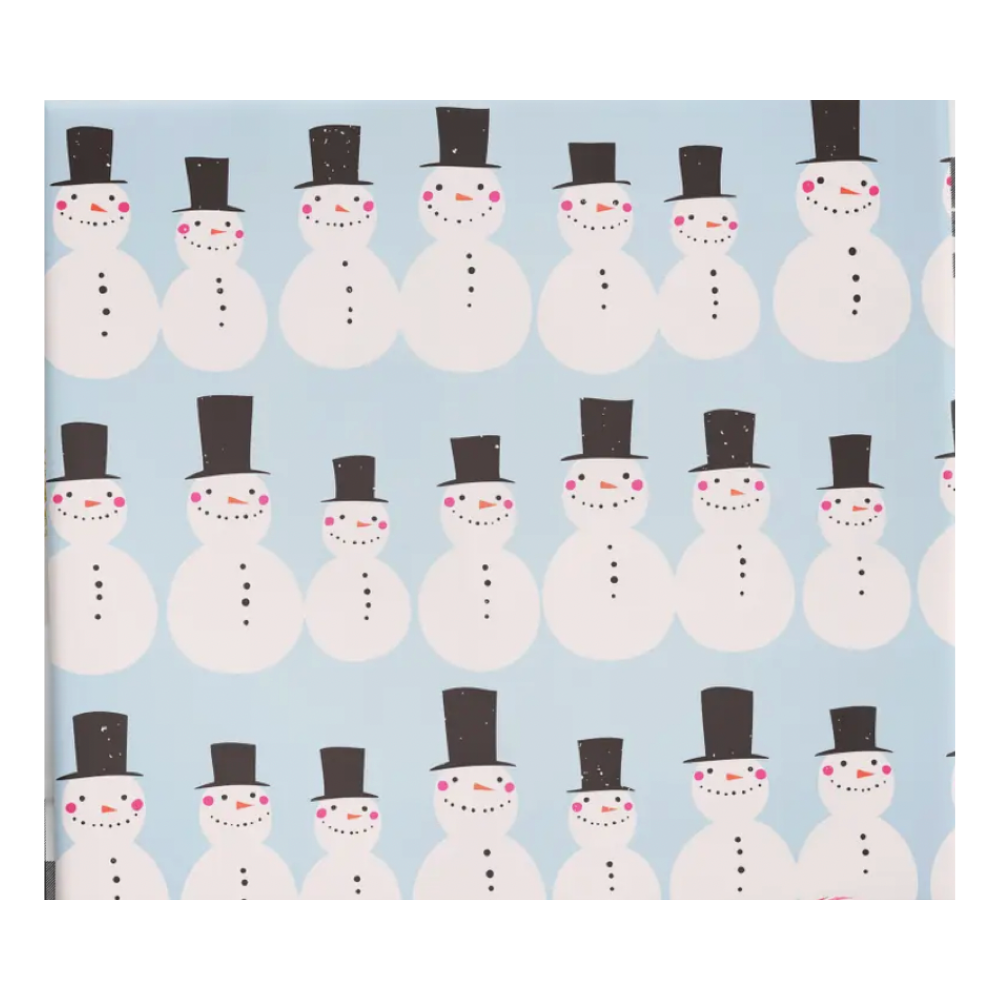 Snowman wrapping paper 2025