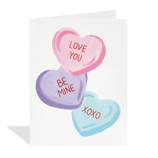 Candy Hearts Card
