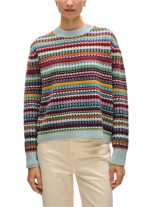 Cashmere Fair Isle Crewneck Sweater