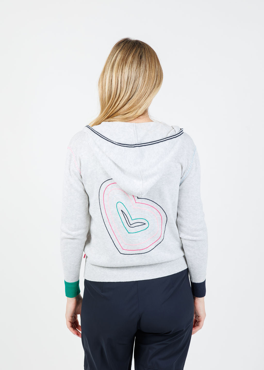 Heart Embroidery Hoodie