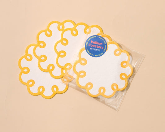 Coquette Scallop Coasters