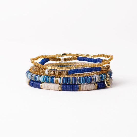 Grace Bracelet Stack - Lapis