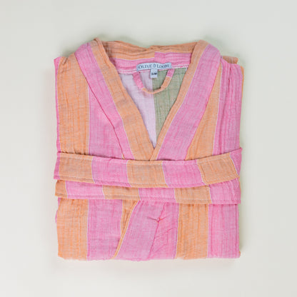 Muslin Striped Robe
