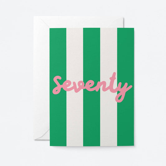 Seventy Milestone Birthday Card