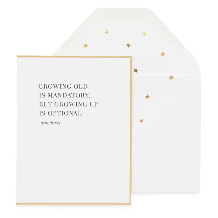 Growing Up Is Optional Card