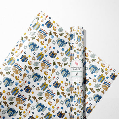 Holiday Hanukkah Gift Wrap