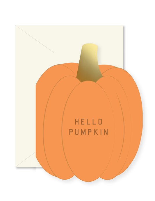Hello Pumpkin Die-Cut Card