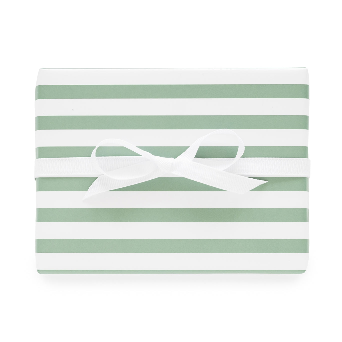 Holiday Dark Green Stripe Wrapping Paper