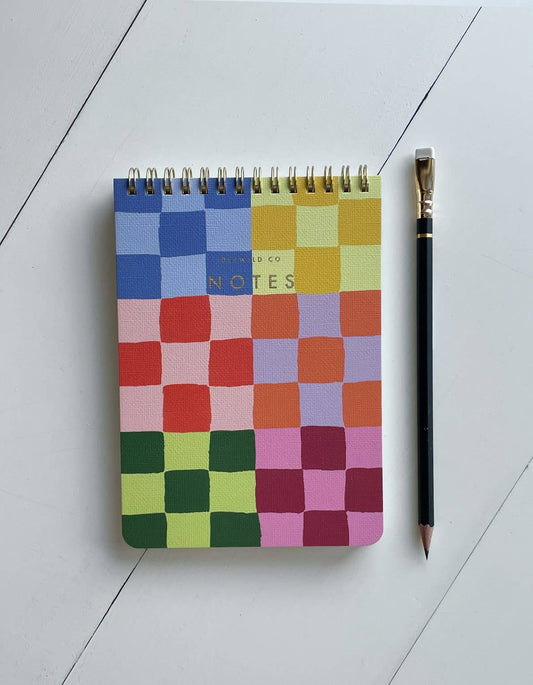 Rainbow Checks Jotter