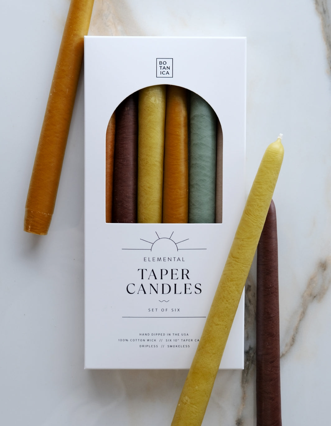 Elemental Zodiac Taper Candles (Set of 6)