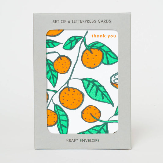 Citrus Thank You Card Set