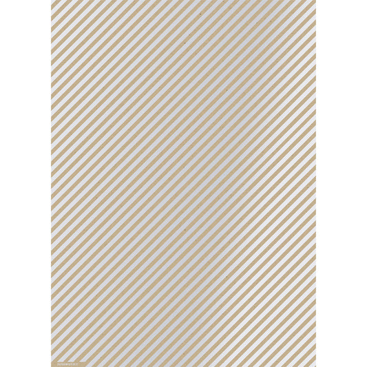Silver Stripe On Paper Bag Wrapping Paper