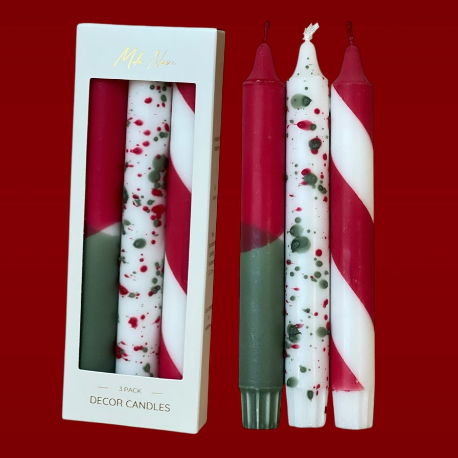 Holiday Taper Candle Set