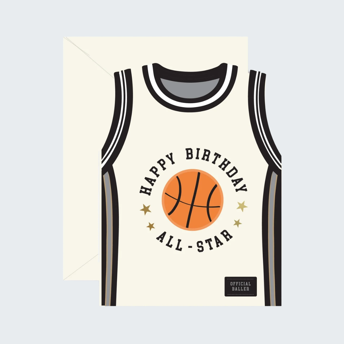 All-Star Basketball Jersey Birthday Card