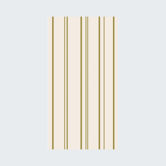 Antique Gold Stripe Guest Napkins