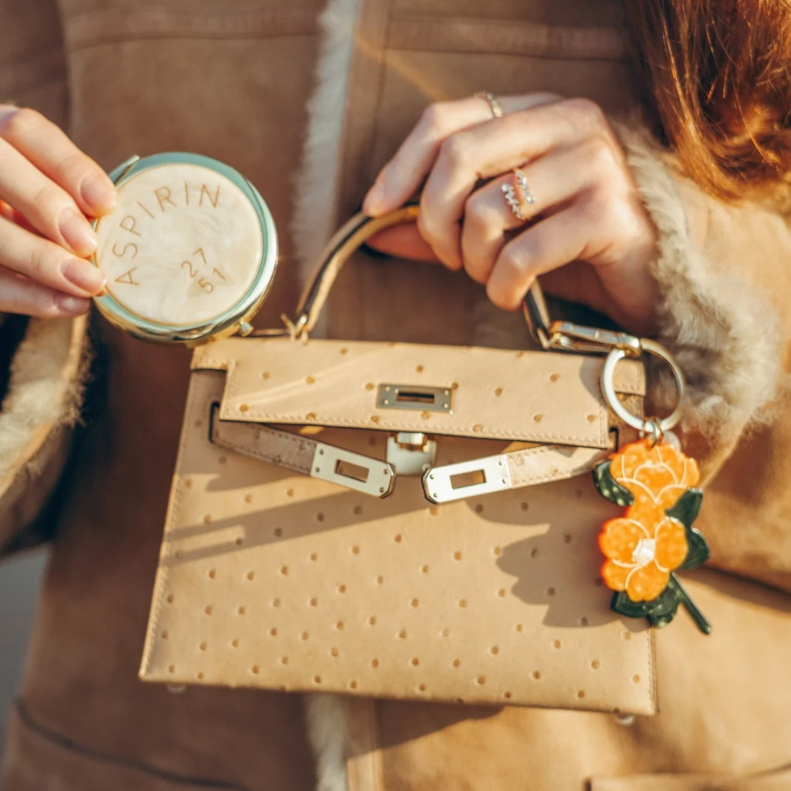 Aspirin Handbag Pill Case