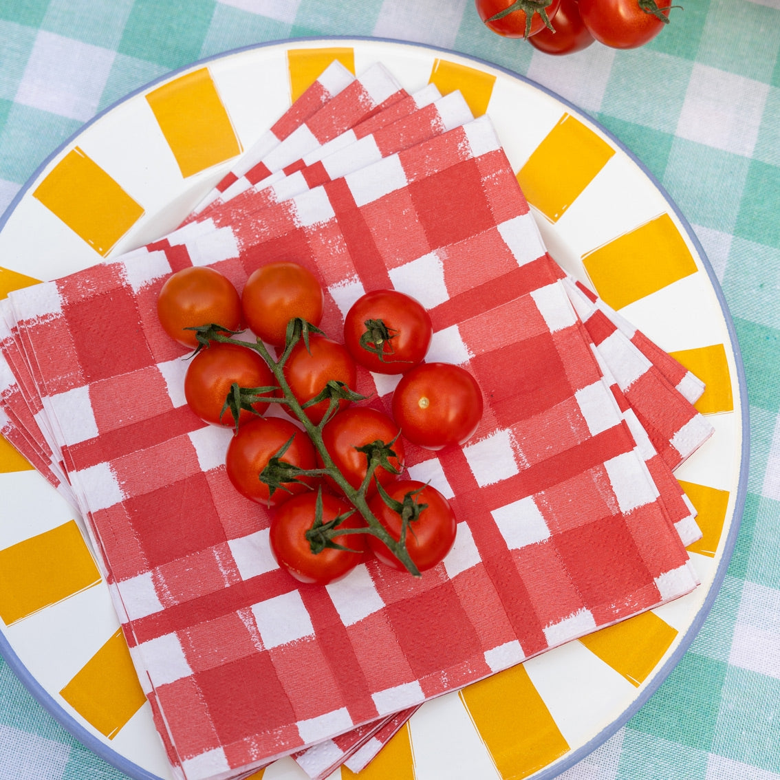 Red & White Check Napkins