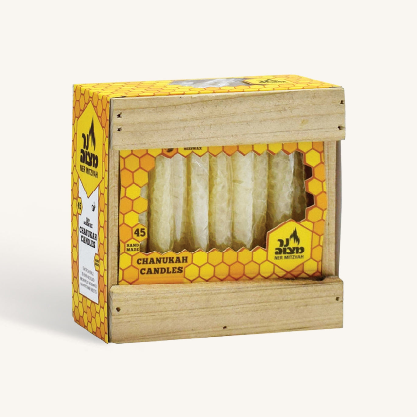 Honeycomb Beeswax Chanukah Candles